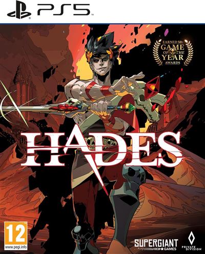 Pochette avant du jeu Hadès PS5