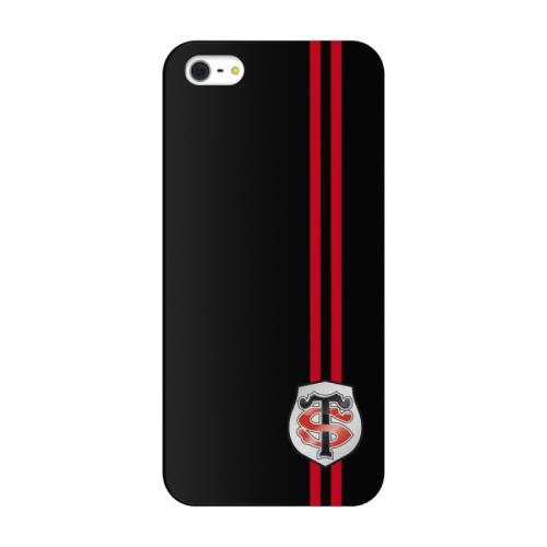 Coque Stade Toulousain Rugby pour iPhone 5 et 5S Noir et Rouge