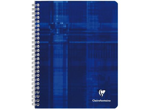 Cahier reliure intégrale de 100 pages Clairefontaine Seyès 17 x 22 cm Modèle aléatoire