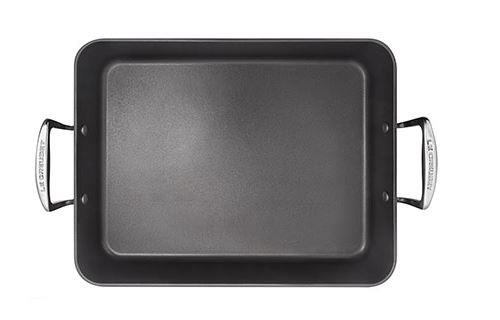 Plat à rôtir Le Creuset Les Forgées 96700535000000, 35 x 27 cm, Noir