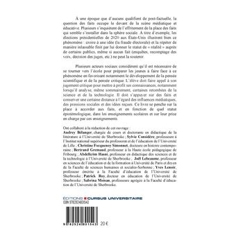 L'usage des faits dans la construction de la réalité sociale et naturelle à l'école