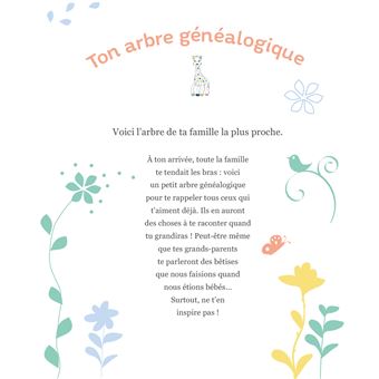 Le journal de mon bébé avec Sophie la girafe - Edition spéciale 60 ans
