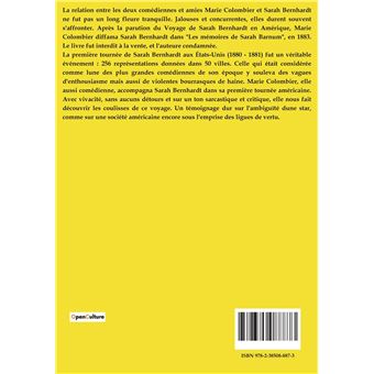 Le Voyage de Sarah Bernhardt en Amérique