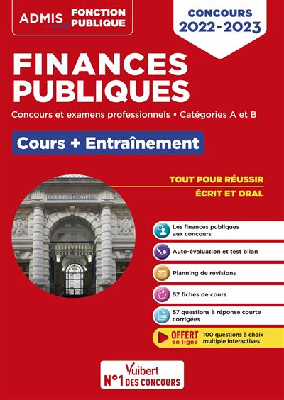 Finances publiques - Cours et entraînement - Concours et examens 2022