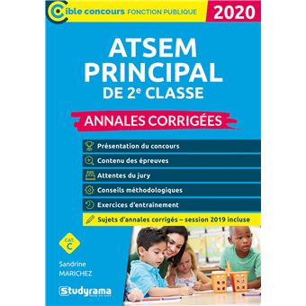 ATSEM principal de 2e classe Annales corrigées 2020