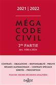 Méga Code civil 2021-2022, 2e partie