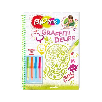 Blopens - Graffiti délire fluo - cahier créatif