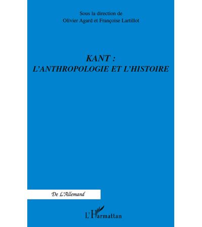 Kant,l'anthropologie et l'histoire