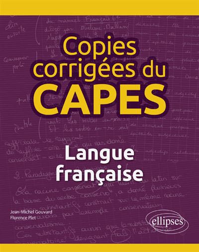 Copies corrigées du CAPES Langue française
