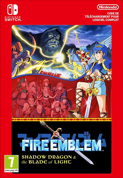 Pochette avant du jeu Code de téléchargement Fire Emblem: Shadow Dragon & the Blade of Light Nintendo Switch