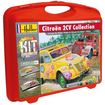 Maquette voiture Heller 1/43 Citroën 2CV Classique 80175