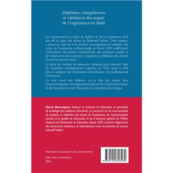 Diplômes, compétences et validation des acquis de l'expérience en Haïti