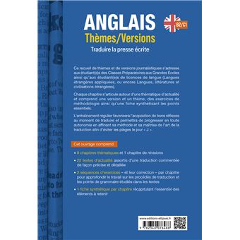 Anglais. Thèmes/Versions. B2-C1