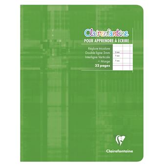 Cahier D Ecriture De 32 Pages Clairefontaine 17 X 22 Cm Double Ligne Iv Modele Aleatoire Cahier Petit Format Achat Prix Fnac