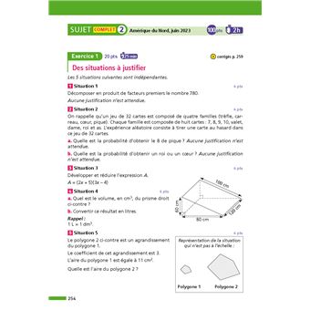 Annales Brevet 2024 Maths - Corrigé