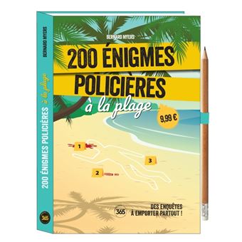 200 ENIGMES POLICIERES A LA PLAGE (CRAYON OFFERT)