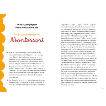 Premières lectures autonomes Montessori Niveau 3 - À la montagne