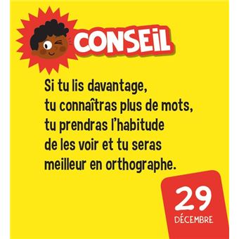 Les incollables - Mini calendrier - Toute mon année de CE1