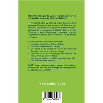 Qui sont ces couples heureux ? (Résumé et analyse de Yvon Dallaire)