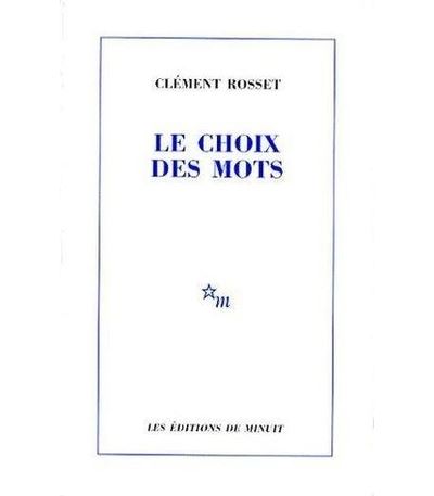 Le choix des mots