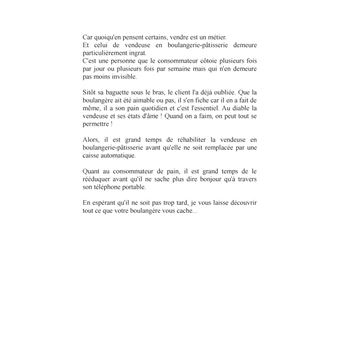 Tout ce que votre boulangère vous cache...