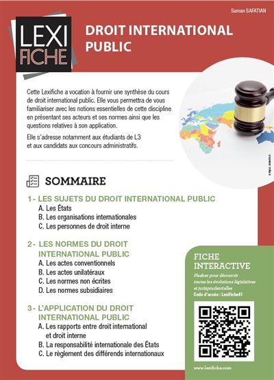 Droit international public - Safatian Saman - broché