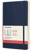 Agenda 2020 Journalier Grand Format Bleu Saphir Souple