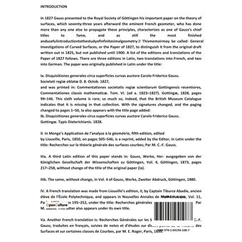 General investigations of curved surfaces