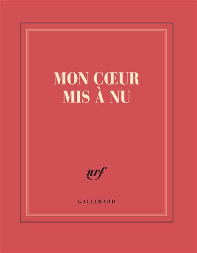 Carnet carre rouge ligne mon coeur mis a nu