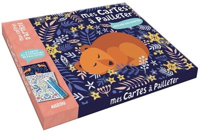 Mes cartes à pailleter - nature enchantée