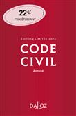 Code civil 2023 122ed édition limitée - Annoté