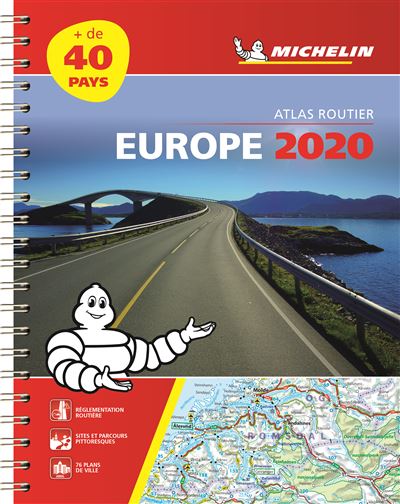 Europe 2020 Atlas Routier Et Touristique A4 Spirale Broché Collectif Achat Livre Fnac 7455