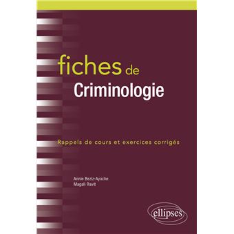 Fiches de Criminologie