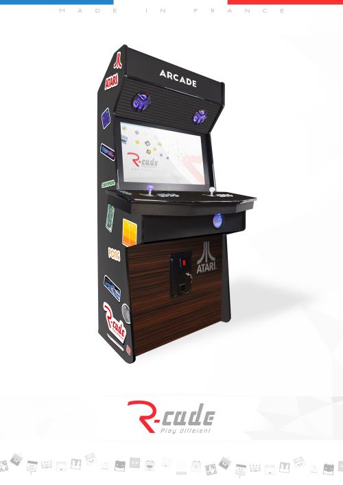 Borne d'arcade R-Cade Jamma Elite avec Habillage Atari 2600