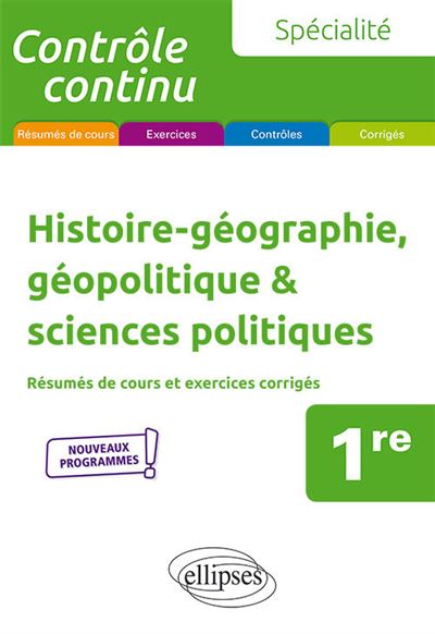 Histoire-geographie geopolitique sciences politiques 1re