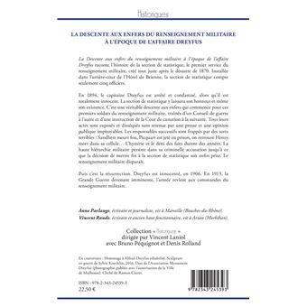 La descente aux enfers du renseignement militaire à l'époque de l'affaire Dreyfus