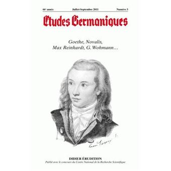 Études germaniques - N°3/2011