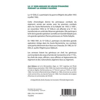 La 13e demi-brigade de la Légion étrangère pendant la guerre d'Algérie