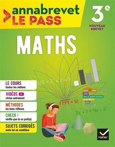 Annales Annabrevet La Pass Maths 3ème