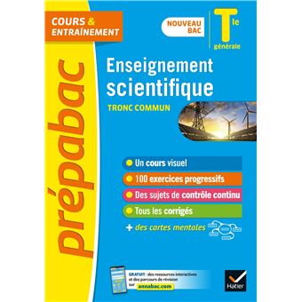 Prépabac Enseignement scientifique Tle générale - Bac 2023