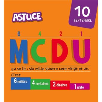 Les incollables - Mini calendrier - Toute mon année de CE2