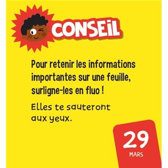 Les incollables - Mini calendrier - Toute mon année de CE2