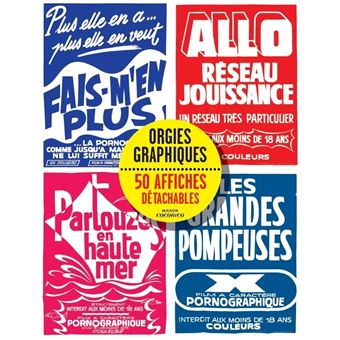 Livre poster orgies graphiques