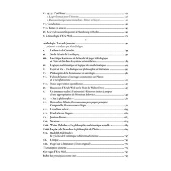 L'itinéraire philosophique du jeune Éric Weil