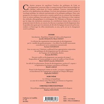 L'aide au développement