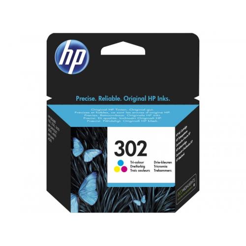 Originele HP 302 inktcartridge (F6U65AE) 3 kleuren cyaan, magenta en geel Exclusiviteit Web