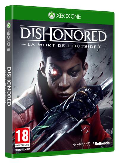 Pochette avant du jeu Dishonored La mort de l'Outsider Xbox One