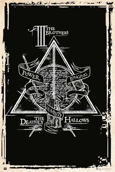 Poster Harry Potter Deathly Hallows Symbol