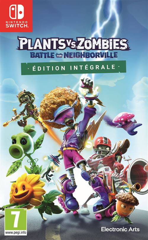 Pochette avant du jeu Plants vs. Zombies La Bataille de Neighborville Complete Edition Nintendo Switch