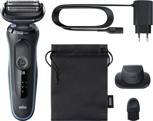 Braun Series 5 51-M1200s rasoir pour homme Rasoir à grille Tondeuse Noir, Bleu